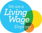 We are a Living Wage Employer (logo)