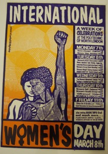 Lenthall Rd Workshop International Women's Day poster