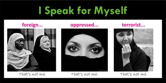 I am Muslim Woman, I Speak for Myself poster