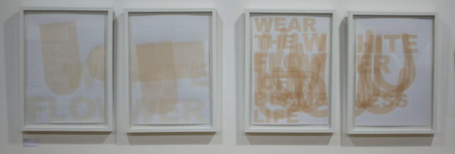 Claire Barclay, Untitled, 2012 (both diptychs)
