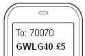 Text GWLG40 with the amount to give to Glasgow Women's Library