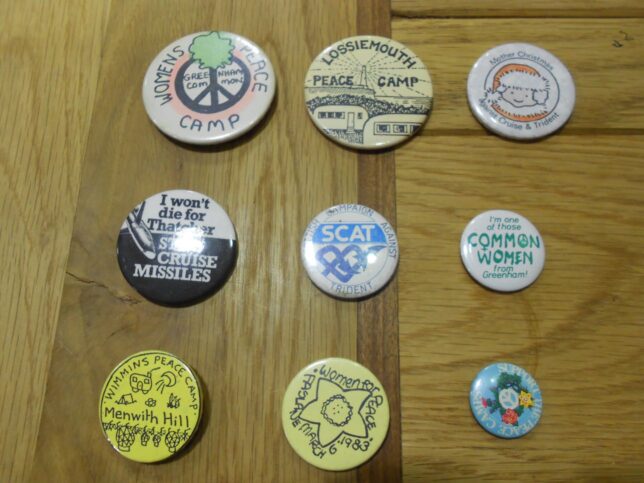 Peace Badges from Greenham Common
