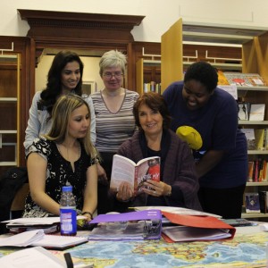 Some of the women in our Read Aloud Commonwealth Women's Writing group.
