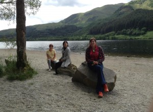 I took Malaysian novelist, Chiew-Siah Tei and Aboriginal Australian poet out for the day to the Trossachs after their visit to the library.