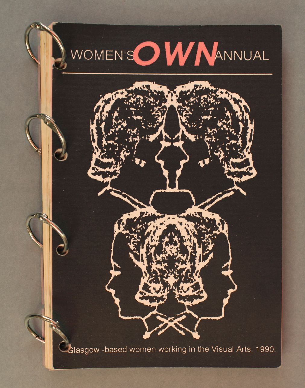 Women's Own Annual: Glasgow based women working in the Visual Arts, 1990, ed. Adele Patrick, Kate Henderson, Sandra Saul, Lesley Gardiner and Rachael Harris. Women in Profile, 1990. Glasgow Women's Library Collection, © Glasgow Women's Library