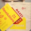 Art Lover’s Christmas package #1: copy of 21 Revolutions and GWL Makes You Think tote bag