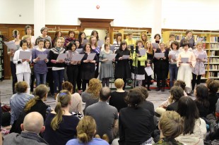 MAP and Lucy Reynolds presented A Feminist Chorus for the GI Festival with women from the Library, Glasgow School of Art and Society of Lady Artists.