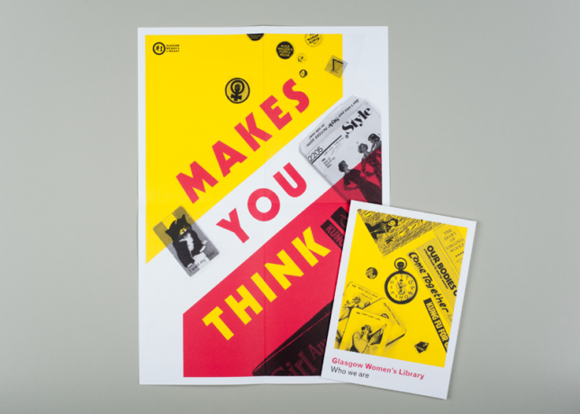 GWL Makes You Think publicity material designed by Maeve Redmond and Sophie Dyer