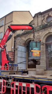 The arrival of the piling rig