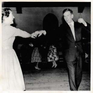 Betty and husband at the dancing