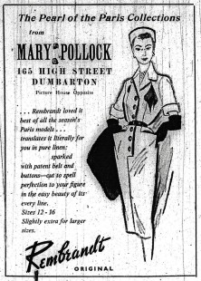 Mary Pollock Advert, May 5th 1951