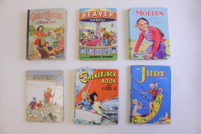 Selection of girls annuals, 1950s and 60s