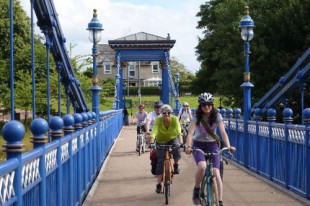 Belles on Bikes Image of women cycling