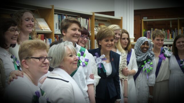 FM Nicola Sturgeon with GWL staff and volunteers