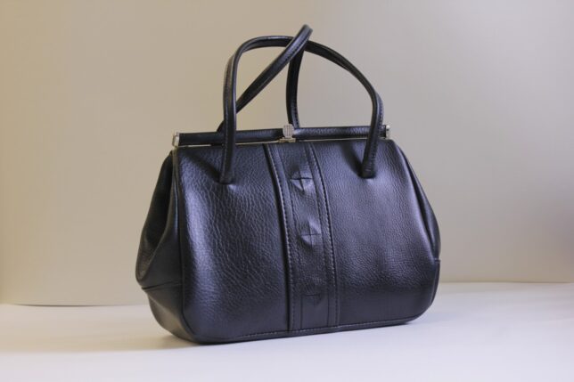 Fake leather handbag