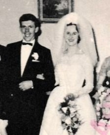 Nancy MacDonald and her husband on their wedding day