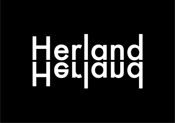 Herland design on black background