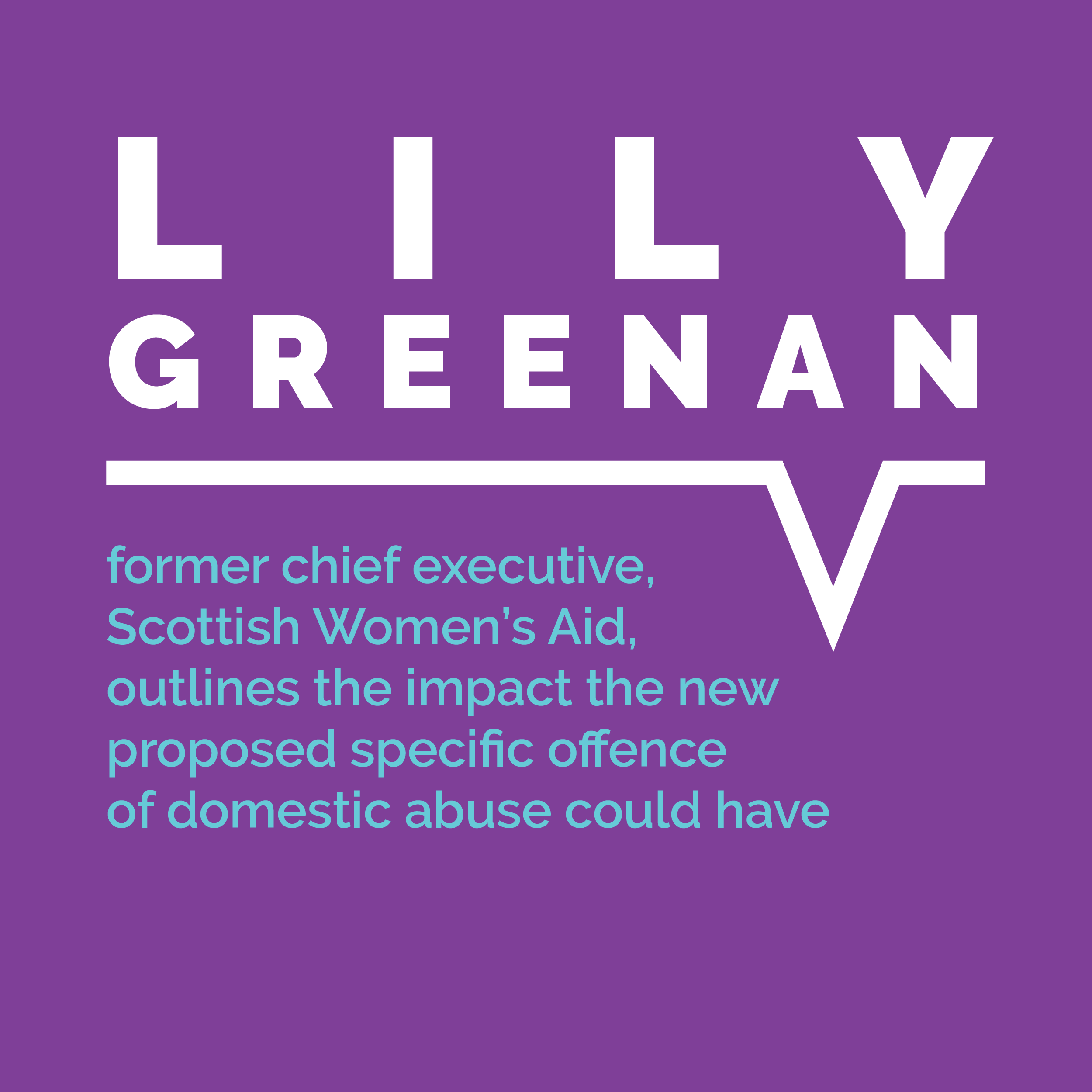 Lily Greenan, former chief executive, Scotish Women's Aid, outllines the impact the new proposed specific offence of domestic abuse could have