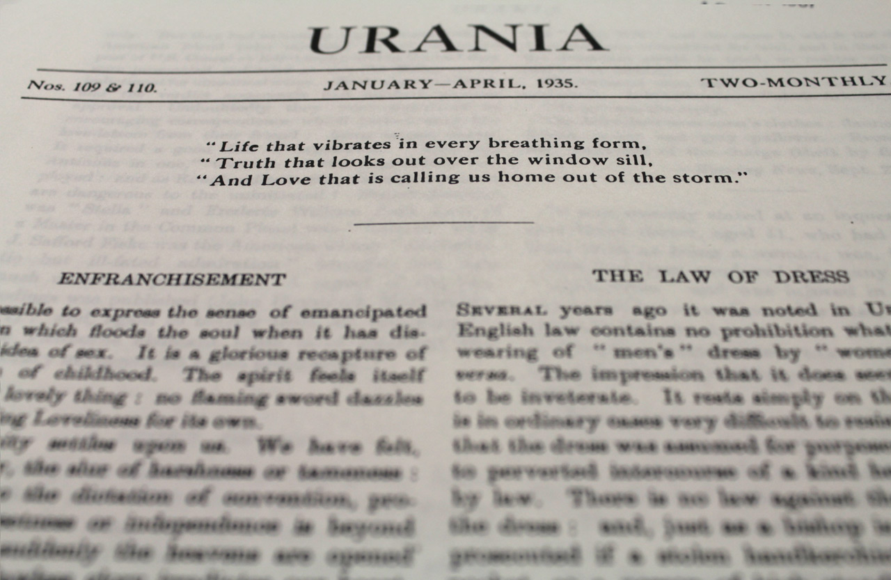 Urania, Issues 109 & 110, January-April, 1935