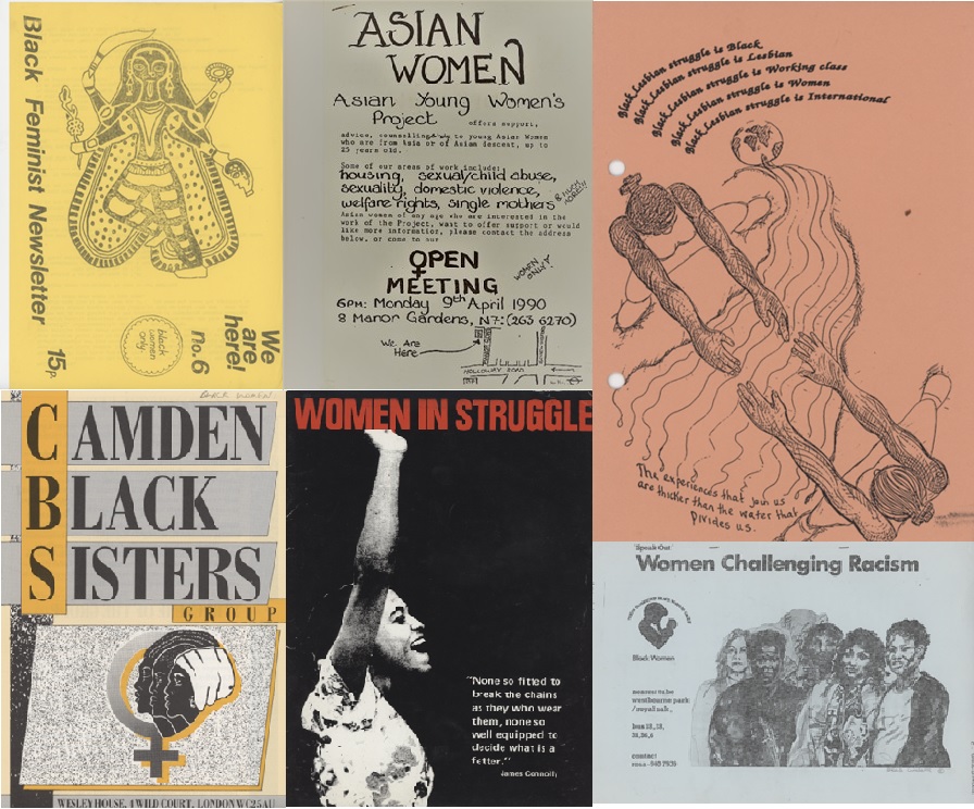 Newsletters, posters and flyers from the Camden Lesbian Centre and Black Lesbian Group Collection