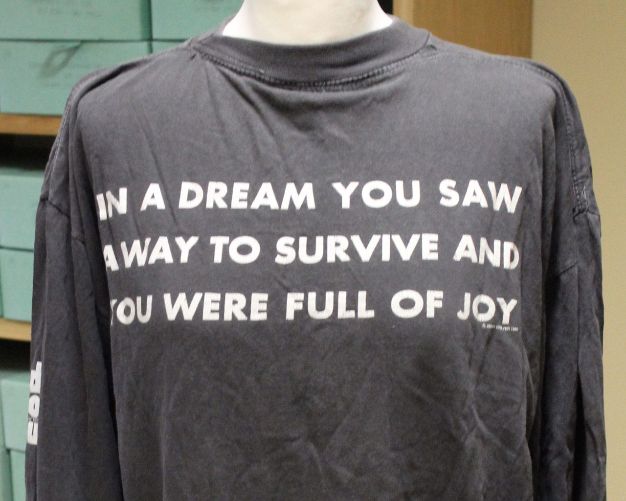 T-shirt for the Red Hot Organization, Jenny Holzer, 1990
