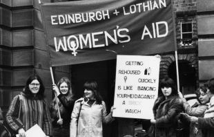 Scottish Womens Aid protest