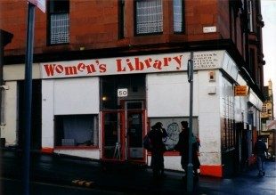 The library's first location in Garnethill, 1991