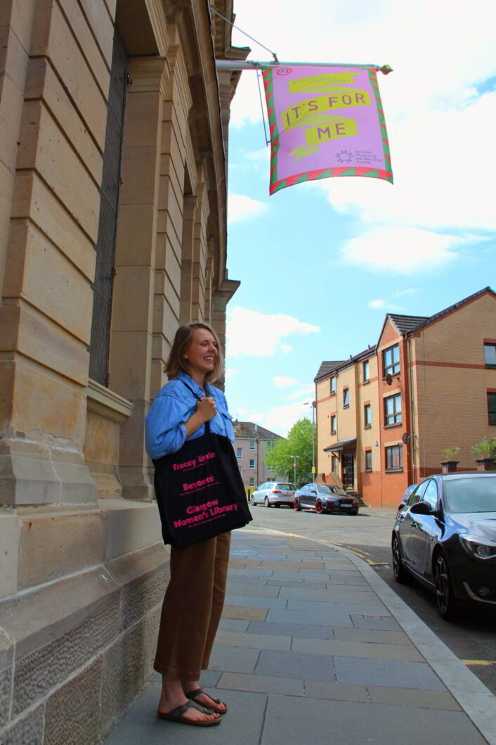 Tote Bag Modeled by Anna