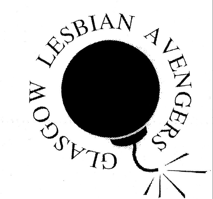 Image from the Lesbian Archive at Glasgow Women's Library reading Glasgow Lesbian Avengers: We Object!