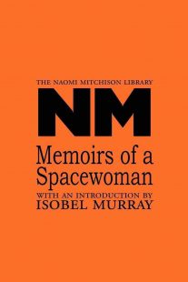 Memoirs of a Spacewoman bookcover in orange with black text