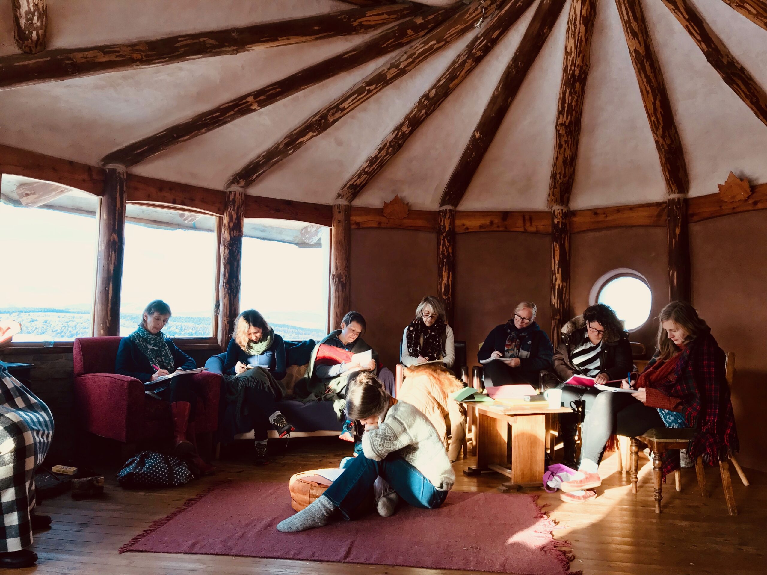 Our Space Our Place Women in the Landscape Creative Writing Session at Moniack Mhor Creative Writing Centre, October 2018.