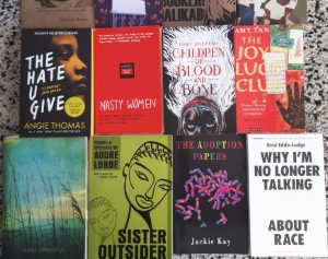 Books by women writers of colour. Credit: GWL