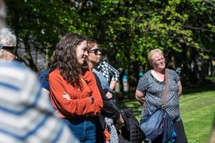 Women photographed on the Women’s Heritage Walks. Credit: Katy Owen