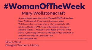 If you want to learn more about our #WomanOfTheWeek Mary Wollstonecraft or read some of her work, you can find a wide selection of books at GWL.
