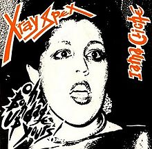 Artwork for single. Lead singer pictured in a comic book style. It is black and white with the title of song and band in red and large font. 