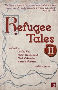 Refugee Tales Volume II Book Cover. Credit: Comma Press