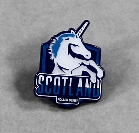 Team Scotland badge featuring a unicorn