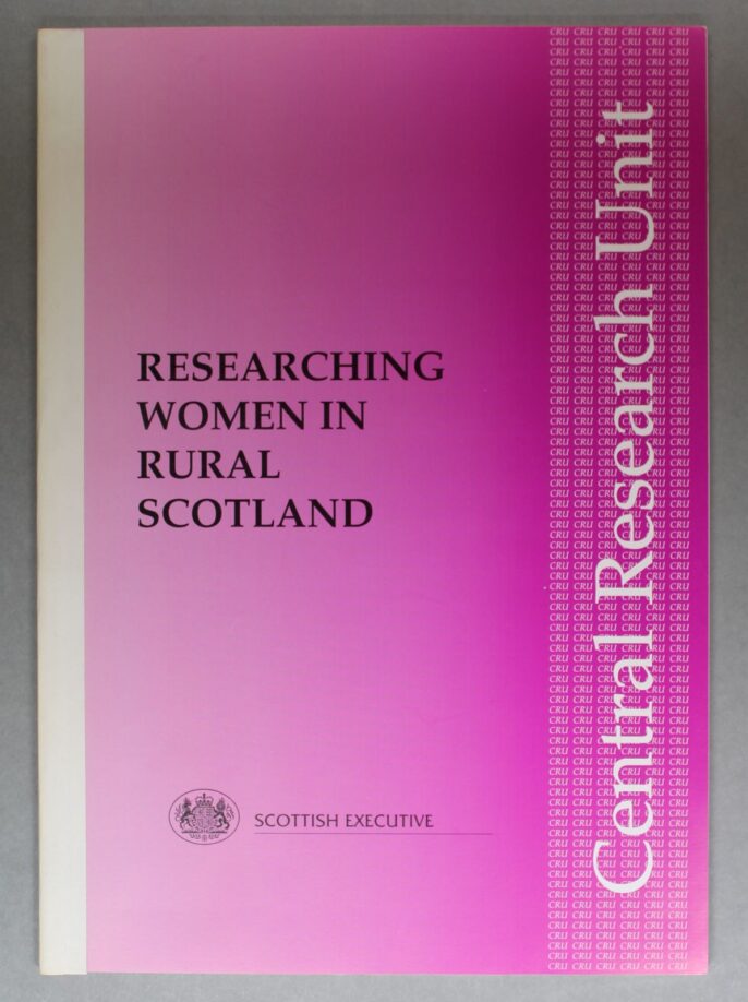 A pink cover with the title in black capital letters. Along the right-hand side it reads, "Central Research Unit"