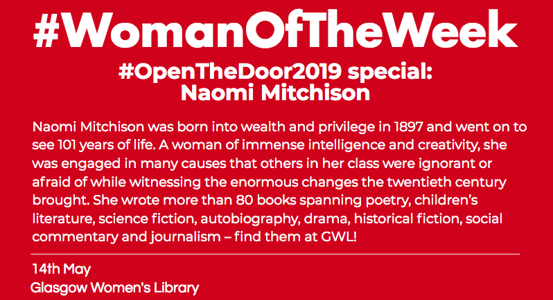 #WomanOfTheWeek Naomi Mitchison