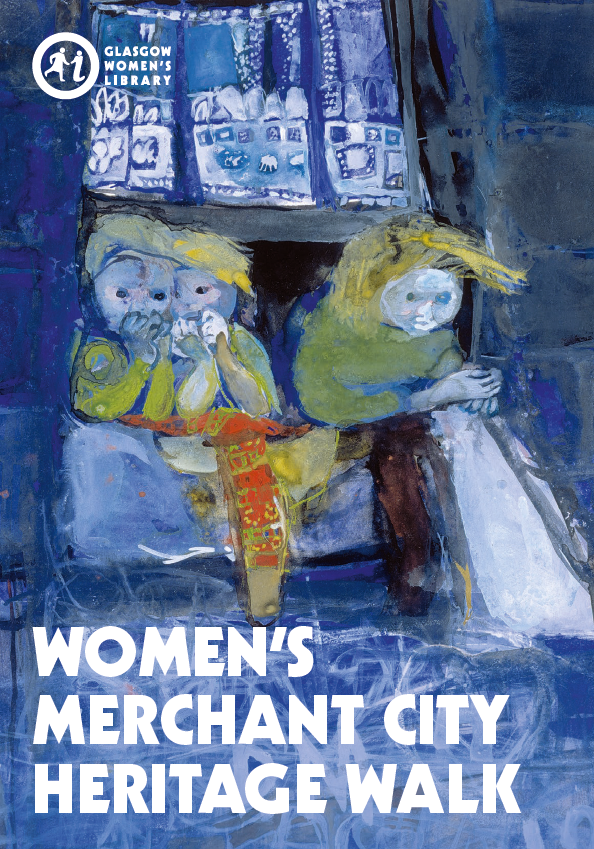 Cover of the GWL Merchant City map, featuring a vibrant painting by Joan Eardley