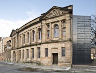 Photograph of the outside of the Glasgow Women's Library building.