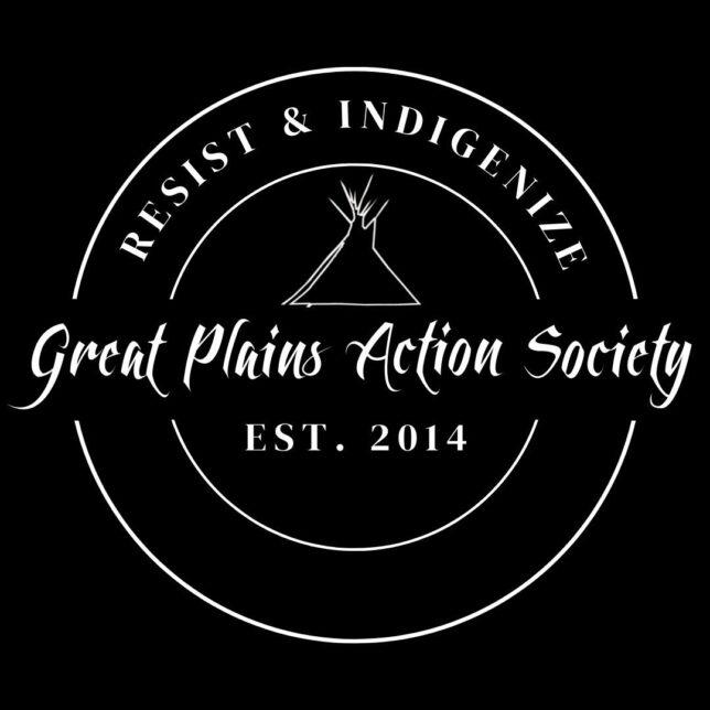 the logo for the Great Plains Action Society