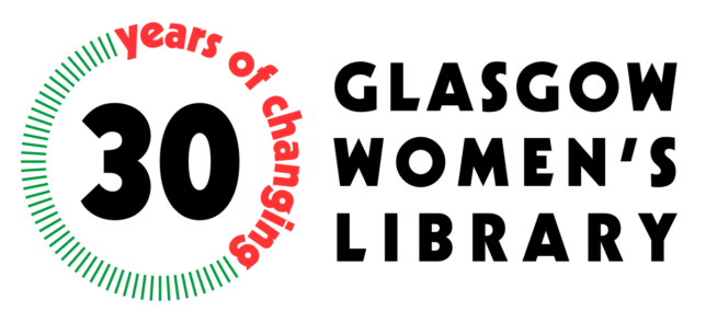 Glasgow Women's Library 30th Anniversary logo - 30 Years of Changing. Logo design by Kirsty McBride