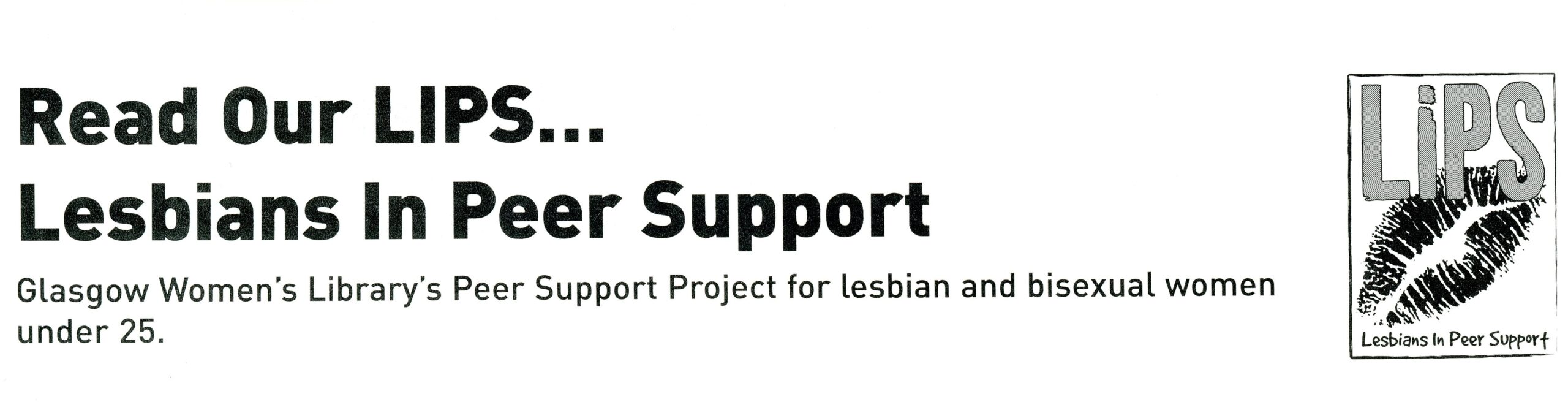 Read our LiPS again: Lesbians in Peer Support