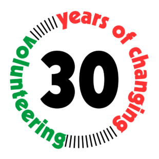 30 Years of Changing volunteering logo