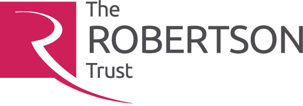 Red and black Robertson Trust logo