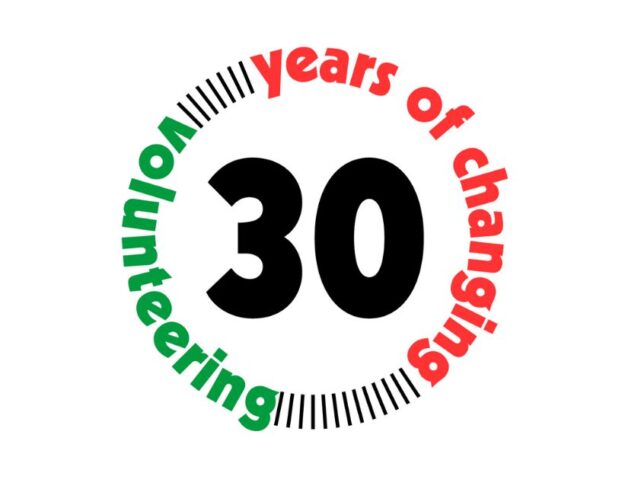 30 Years of Changing volunteering logo