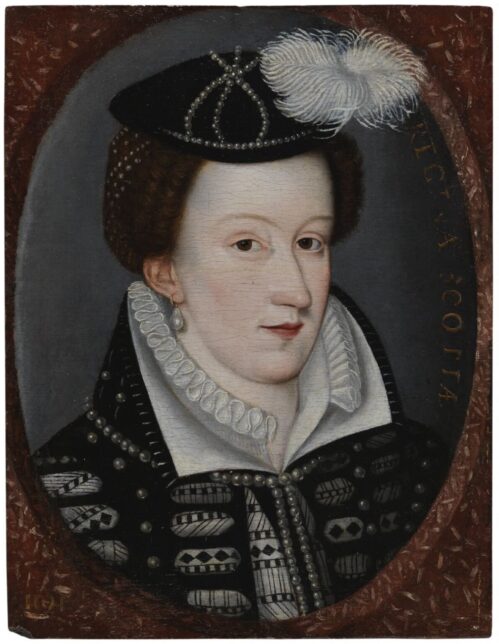 A portrait of Mary, Queen of Scots from her time in Scotland.