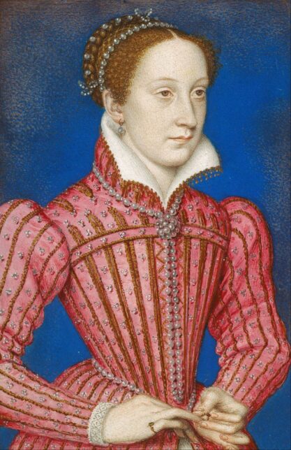 A portrait of Mary, Queen of Scots when she lived in France.