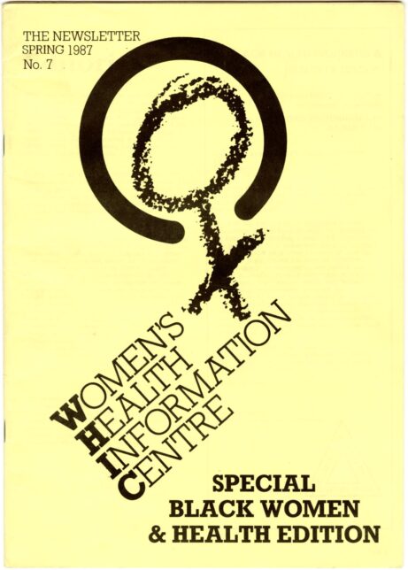 Front cover of the booklet. Bright yellow paper with title.